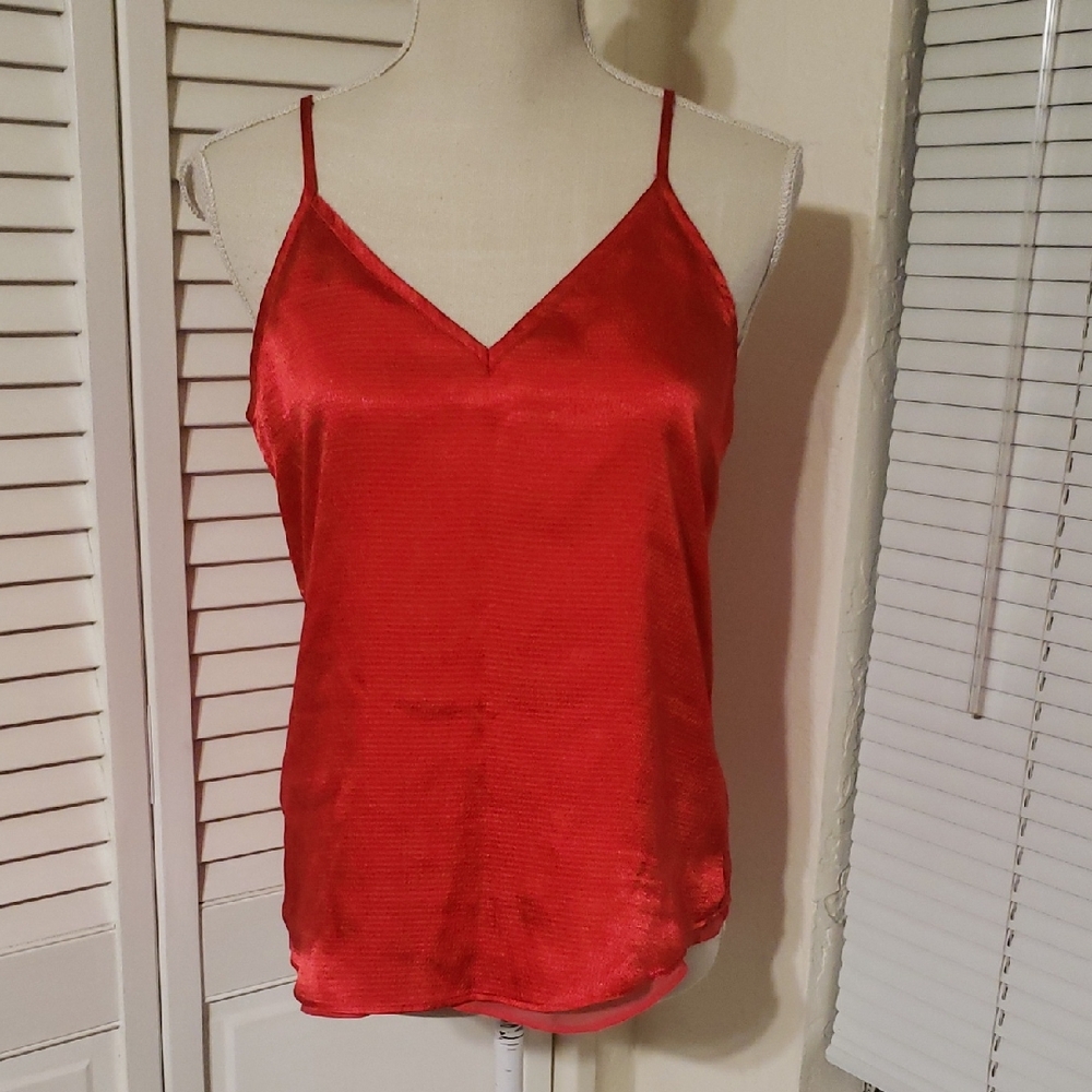 Chelsea28 Scarlet Satin Camisole